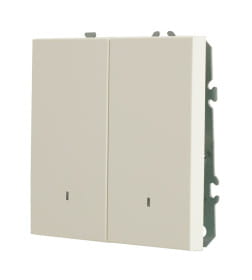 Выключатель 2-кл. c индикатором (мех-м) 250В,10А Эмили RSW10-5102-01 белый фарфор Stekker 49864