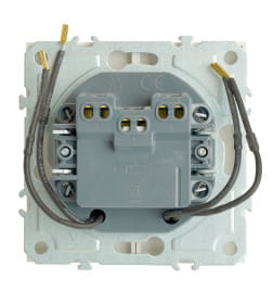 Выключатель 2-кл. c индикатором (мех-м) 250В,10А Эмили RSW10-5102-01 белый фарфор Stekker 49864