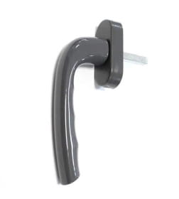 Ручка оконная Internika Kronos штифт 37 мм,45*, овальная розетка,антрацит,Ral7016 матовый