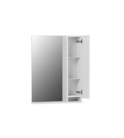 Шкаф навесной зеркальный Belux Клермонт В 70 Ш Белый глянцевый