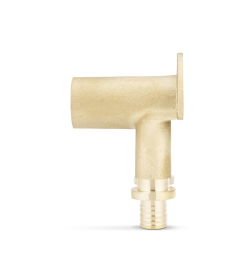 Угол латунный настенный проходной ВР Varmega Slide-fit 20x20x1/2", аксиальный