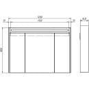 Шкаф навесной зеркальный Belux Бристоль ВШ 120 Белый глянцевый