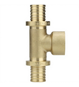 Тройник латунный Varmega Slide-fit с внутренней резьбой 25х3/4