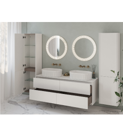 Зеркало Belux Джаз В 65 Белый глянцевый