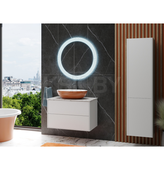 Зеркало Belux Джаз В 75 Белый глянцевый