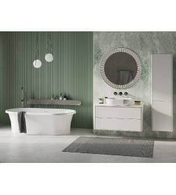 Зеркало Belux Джаз В 85 Белый глянцевый