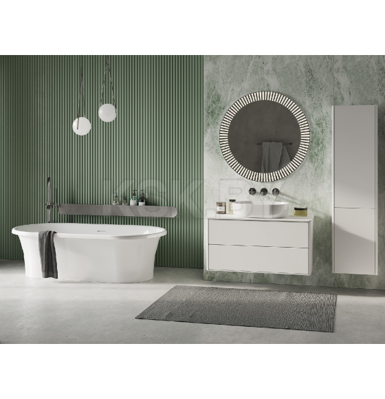 Зеркало Belux Джаз В 85 Белый глянцевый