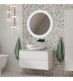 Зеркало Belux Джаз В 95 Белый глянцевый