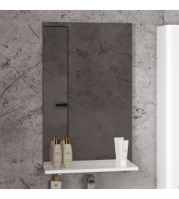 Зеркало Belux Клермонт В 50 Белый глянцевый