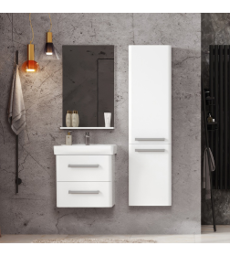 Зеркало Belux Клермонт В 50 Белый глянцевый