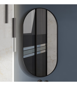 Зеркало Belux Ванкувер В 50х90 Черный матовый