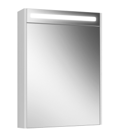 Шкаф навесной зеркальный Belux Бристоль ВШ 65 Белый глянцевый