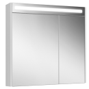 Шкаф навесной зеркальный Belux Бристоль ВШ 85 Белый глянцевый