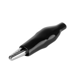 Зажим "крокодил" ЗКИ 5А 46 мм в изоляции черный (10 шт.) TDM SQ0541-0004