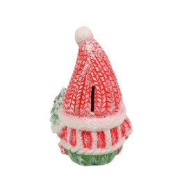 Копилка гипсовая "Новогодний гном" 19 см G024-19-101K