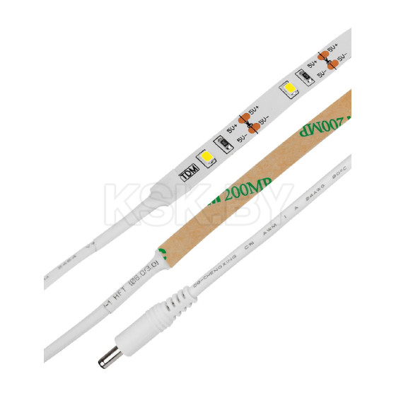 Умная подсветка SMD2835-30LED/m-IP20-5В-2,4Вт-6000К (1 м), Li-Ion1100мАч TDM SQ0331-0501 (SQ0331-0501) 