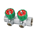 Коллектор регулирующий Varmega 3/4" на 2 выхода 3/4"ЕК хромированный VM14612 (VM14612) 