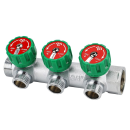 Коллектор регулирующий Varmega 3/4" на 3 выхода 1/2" хромированный VM14603 (VM14603) 