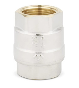 Клапан обратный с латунным седлом Varmega 3/4" никелированный VM04802
