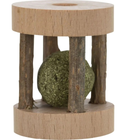 Игрушка "TRIXIE" для кошек, в виде катушки, мататаби/кошачья мята, 4х5 см