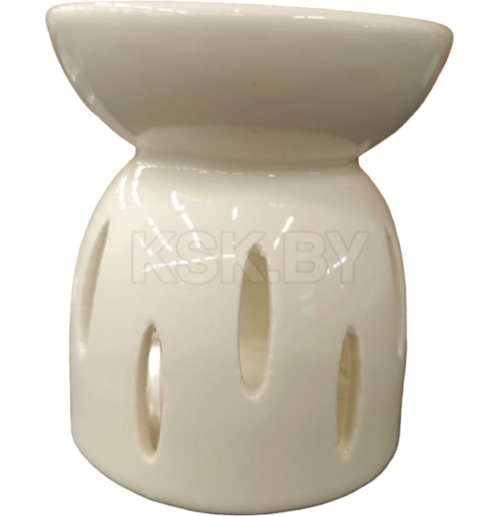 Аромалампа для эфирных масел «Кружево цветочное», керамика, белый, 8×6.5×6 см, МИКС (7342405) 