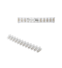 Зажим винтовой ЗВИ-60 полипропилен 2,5-16 мм2 12 пар 100°С белый TDM SQ0510-0046