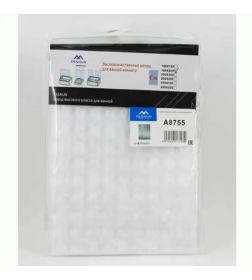 Штора для ванной 180х200 см 3D прозрачный Fashun A8755 