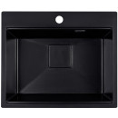 Мойка кухонная кварцевая Marblan COMFORT 60 оникс в комплекте с коландером чёрный