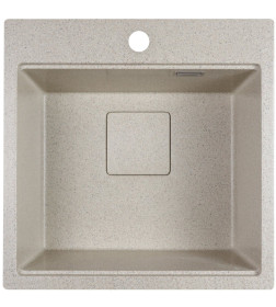 Мойка кухонная кварцевая Marblan COMFORT 50 гранит в комплекте с коландером чёрный