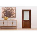 Дверь МОДЕЛЬ №5  остекленная (коньяк) 2000х900х40мм