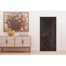 Дверь МОДЕЛЬ №7  глухая (темный лак) 2000х800х40мм