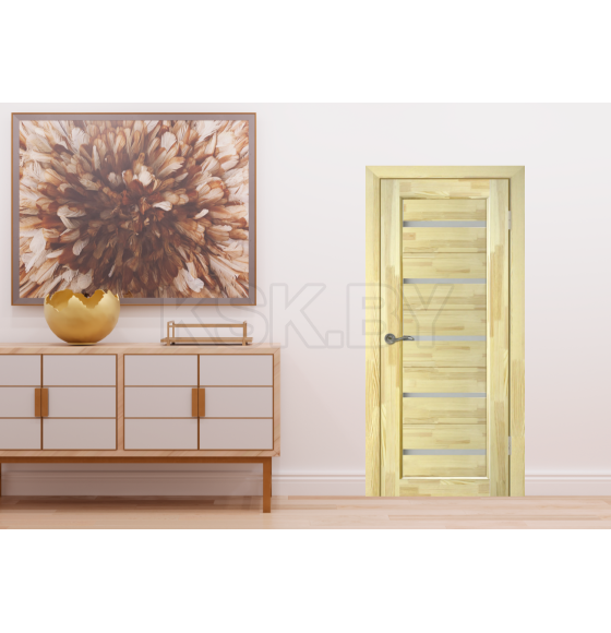 Дверь межкомнатная Вега 5 ЧО Неокрашенная 2000х700х40мм (массив сосны)