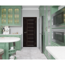 Дверь межкомнатная Вега 8 ЧО Венге 2000х700х40мм (массив сосны)