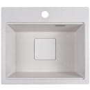 Мойка кухонная кварцевая Marblan COMFORT 48 бежевый в комплекте с коландером чёрный