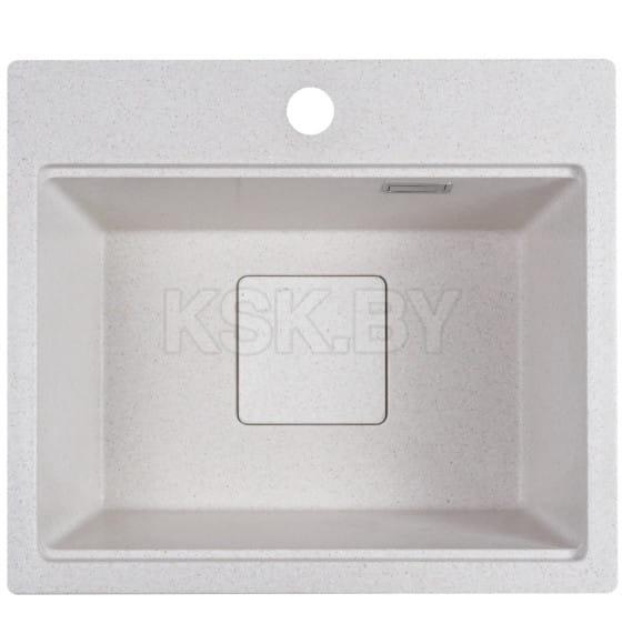 Мойка кухонная кварцевая Marblan COMFORT 48 бежевый в комплекте с коландером чёрный