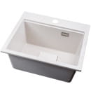 Мойка кухонная кварцевая Marblan COMFORT 48 бежевый в комплекте с коландером чёрный