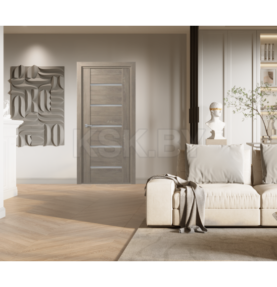 Дверь межкомнатная D11 Дуб шале седой  2000х900х35мм