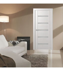 Дверь межкомнатная D11 Дуб шале снежный  2000х600х35мм