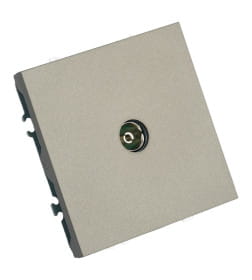 Розетка телевизионная 75 Ом, 5-862МГц Эмили RST00-5108-09, антрацит, soft touch Stekker 49927