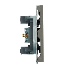 Розетка телевизионная 75 Ом, 5-862МГц Эмили RST00-5108-09, антрацит, soft touch Stekker 49927