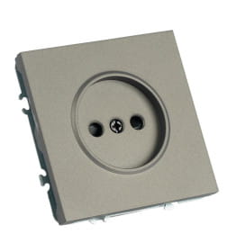 Розетка 1-я с з/ш, б/з (мех-м)250В,16А Эмили RST16-5109-09 антрацит Stekker 49928