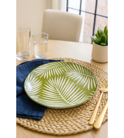 Тарелка десертная Lavenir "Тропик" 18 см, т7-3003 гладкий край фарфор, 