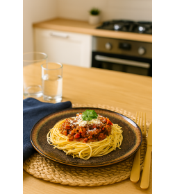 Тарелка 21см серо-черная S9-367