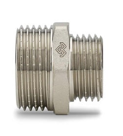Ниппель переходной никелированный 3/4"x1/2" Varmega VMTF30-N000504