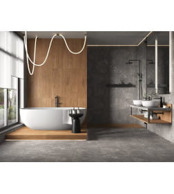 Керамогранит Pamir темно-серый ректификат 448х898 мм