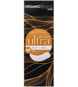 ORGANIC PEOPLE Lady Power  Женские ежедневные прокладки "ULTRA. Maxi", 18 шт