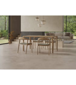 Глаз. керамогранит Residence  светло-бежевый  рельеф ректификат 598x598 мм  17874