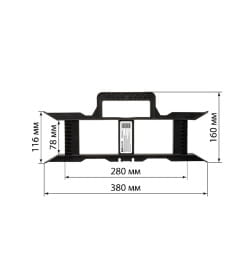Рамка для провода черная TDM SQ1306-0012