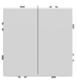 Переключатель перекрестный 2-кл.(мех-м)250В,10А Эмили RSW10-5111-01 белый фарфор, soft touch 50162