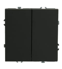 Переключатель перекрестный 2-кл.(мех-м)250В,10А Эмили RSW10-5111-05 черный уголь Stekker 50167